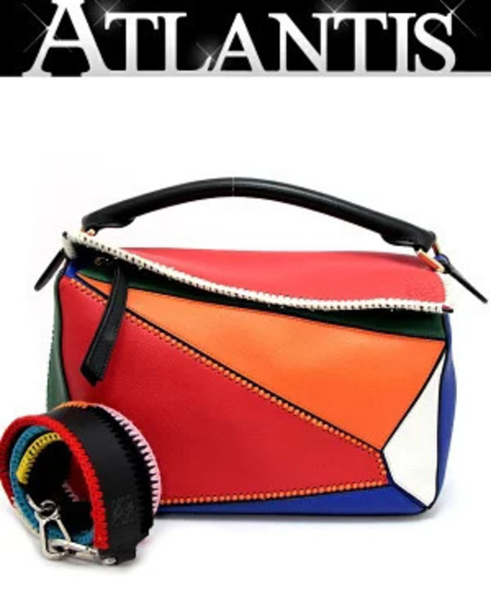Loewe Puzzle Bag leather multicolor